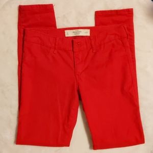 Abercrombie and Fitch Red Pants
